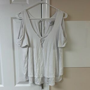 Vava by Joy Han Women’s Cold Shoulder Blouse